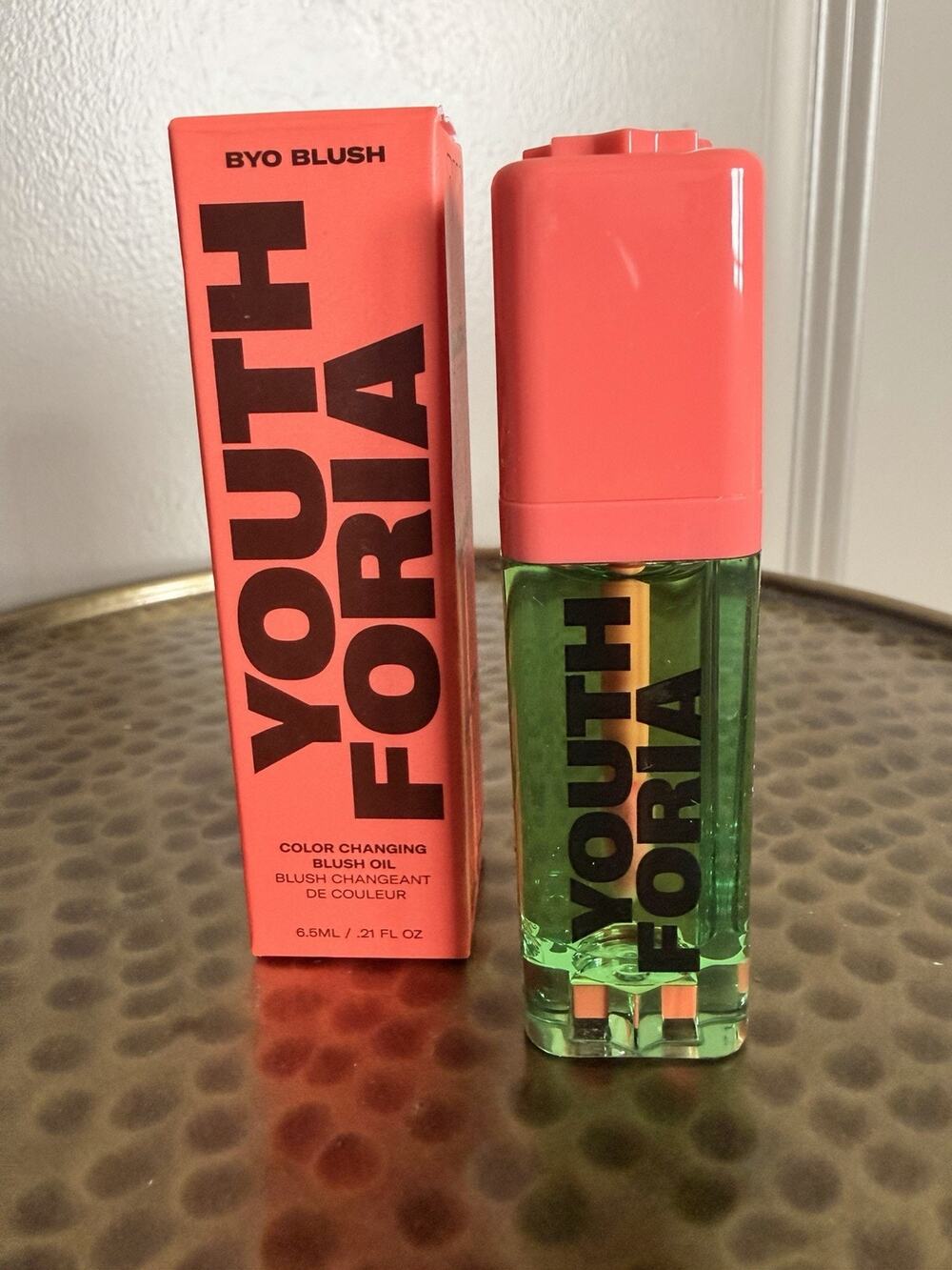 Youthforia BYO Blush Color Changing Blush Oil Chemical Reaction 6.5ml NIB